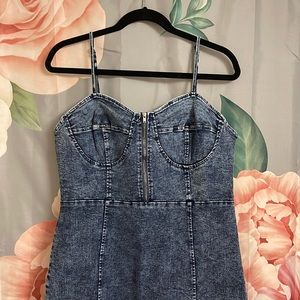 New with tags Jean dress stretchy